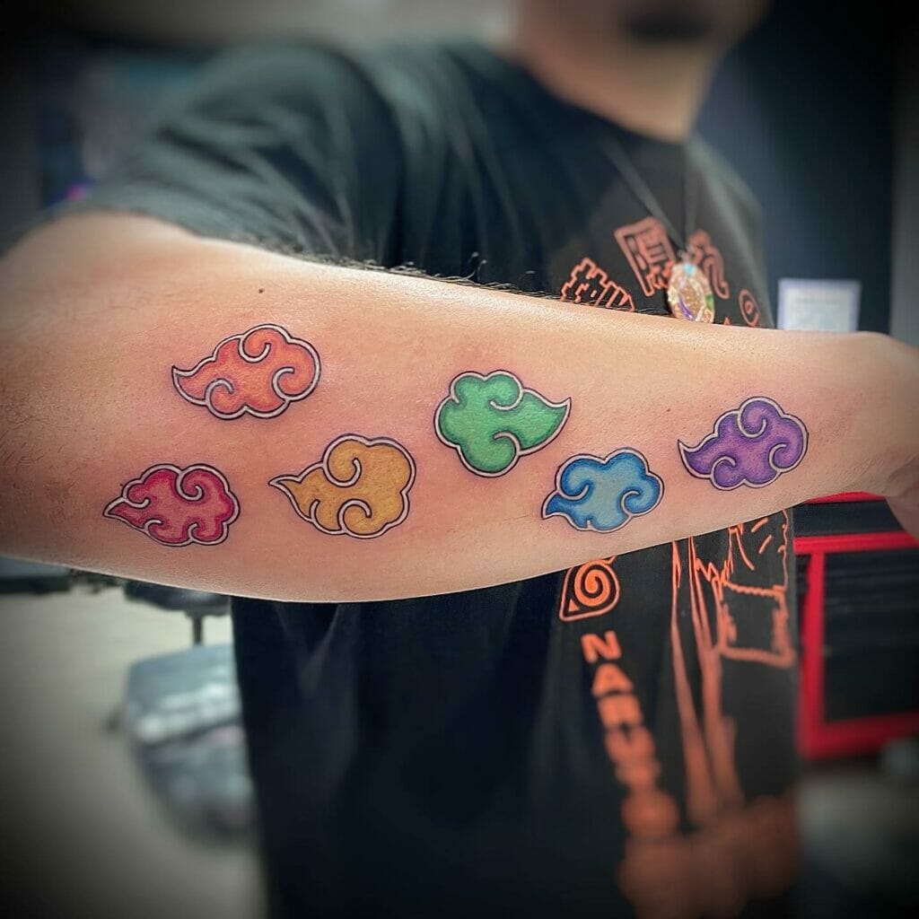 Akatsuki Cloud Tattoo Design