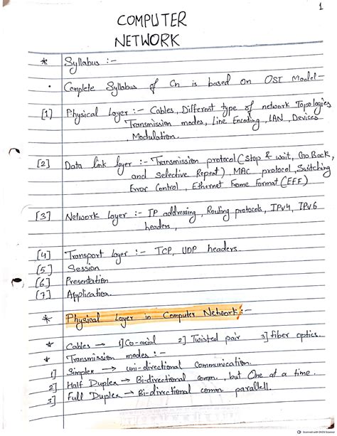 Cis 5710 Computer Organization Design Study Notes Computer Networks Docsity