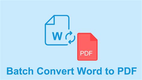 Easy Tricks To Batch Convert Word To Pdf