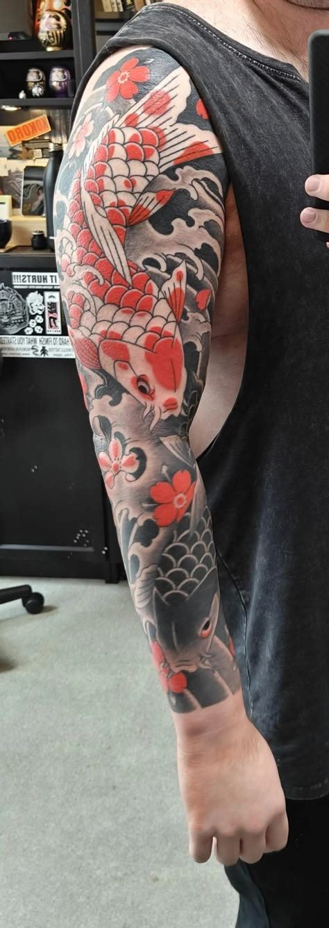 5 Koi Sleeve Tattoo Ideas