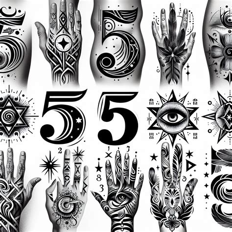Number 5 Tattoo Logo Premium Vector Number 5 Tattoo Logo Premium Vector