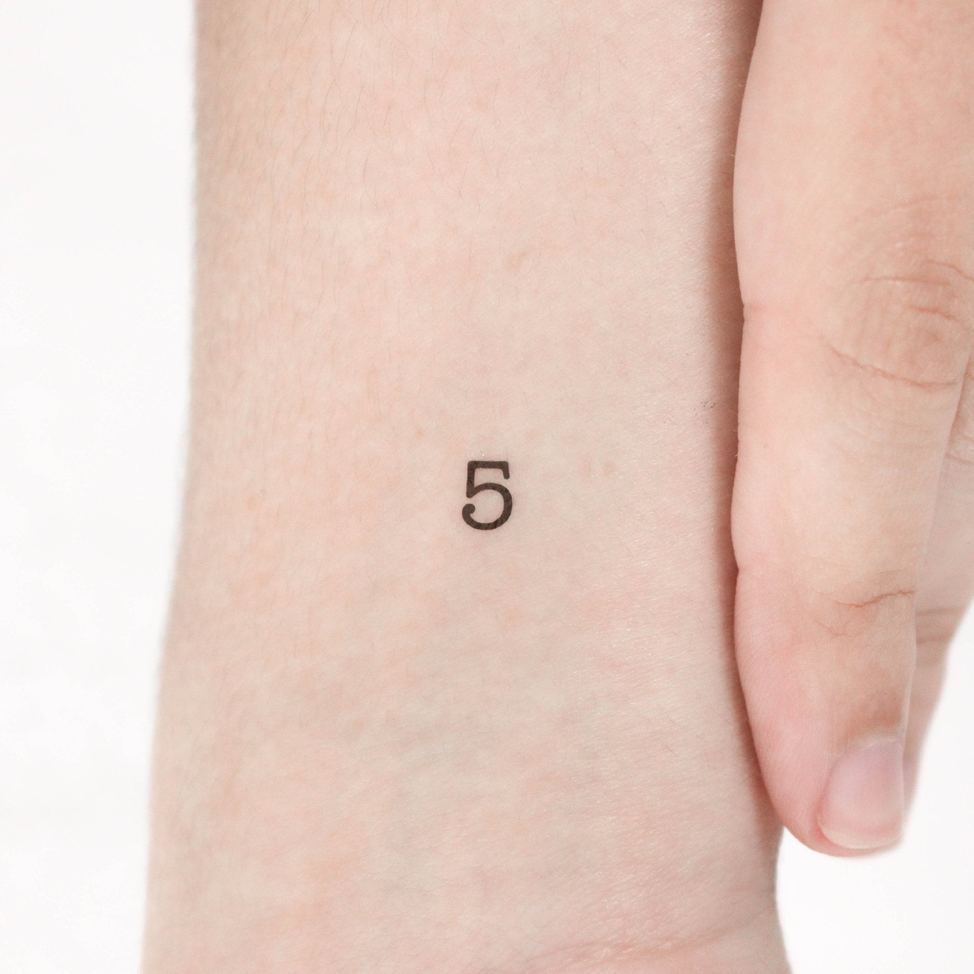 Number 5 Temporary Tattoo Number 5 Temporary Tattoo