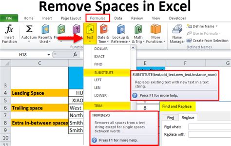 Remove Spaces In Excel Examples How To Remove Spaces Remove Spaces In Excel Examples How To Remove Spaces