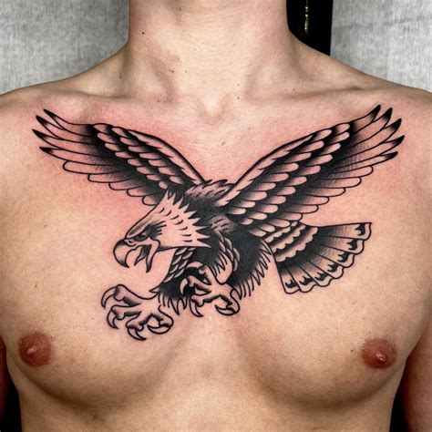 Eagle Chest Tattoo Designs