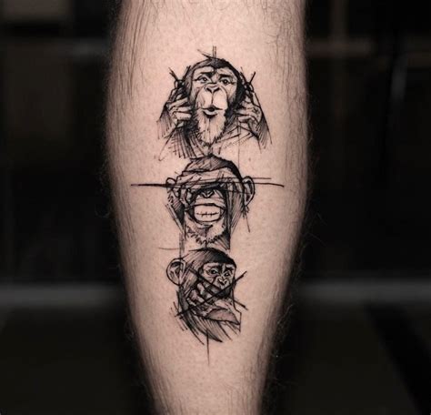 Three Wise Monkeys Tattoo Three Wise Monkeys Tattoo