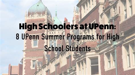 Upenn Summer Engineering A Guide For High Schoolers Upenn Summer Engineering A Guide For High Schoolers