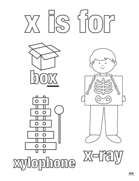 X Words Coloring Pages